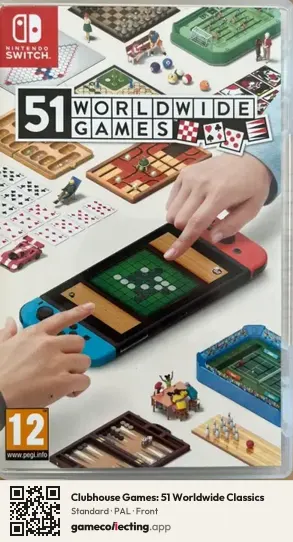 Clubhouse Games: 51 Worldwide Classics Nintendo Switch, PAL box front
