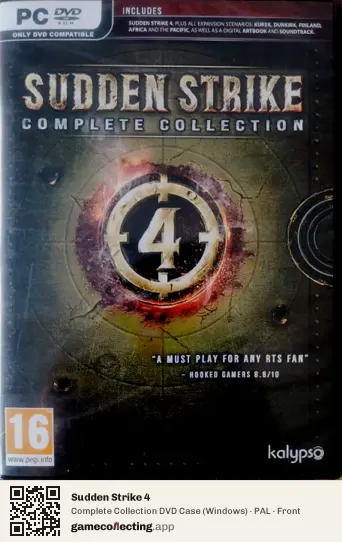 Sudden Strike 4 Computer, PAL box front