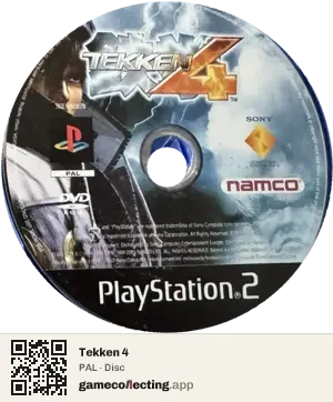 Tekken 4 PlayStation 2, PAL disc