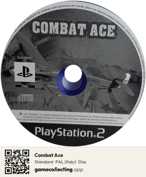 Combat Ace PlayStation 2, PAL disc