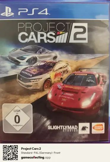 Project Cars 2 PlayStation 4, Germany box front