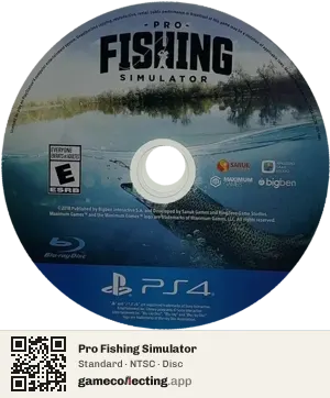 Pro Fishing Simulator PlayStation 4, NTSC disc