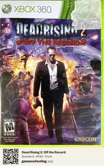 Dead Rising 2: Off the Record Xbox 360, NTSC box front