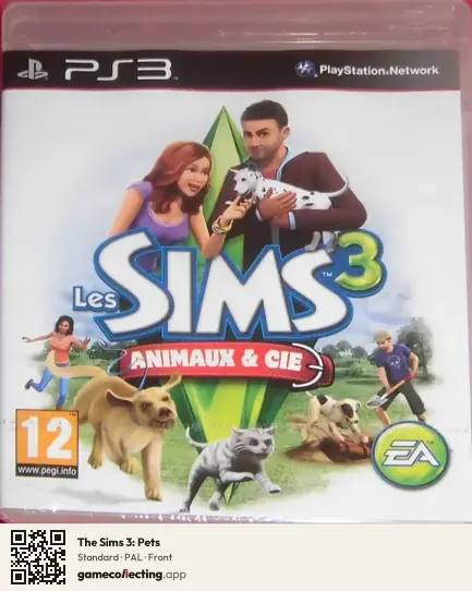 The Sims 3: Pets PlayStation 3, PAL box front