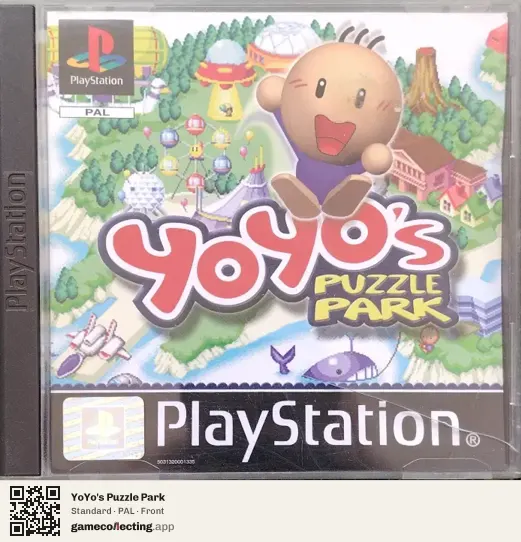 YoYo's Puzzle Park PlayStation, PAL box front