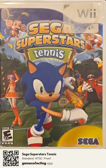 Sega Superstars Tennis Nintendo Wii, NTSC box front