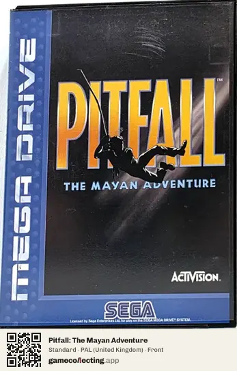 Pitfall: The Mayan Adventure Sega Mega Drive / Genesis, United Kingdom box front