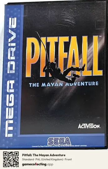 Pitfall: The Mayan Adventure Sega Mega Drive / Genesis, United Kingdom box front