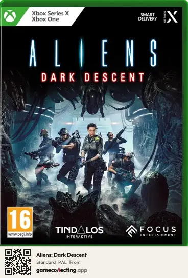 Aliens: Dark Descent Xbox Series X, PAL box front