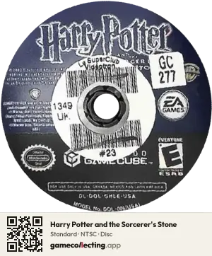 Harry Potter and the Sorcerer's Stone Nintendo GameCube, NTSC disc