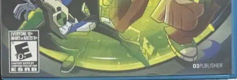 Ben 10: Omniverse, the ESRB box on its front