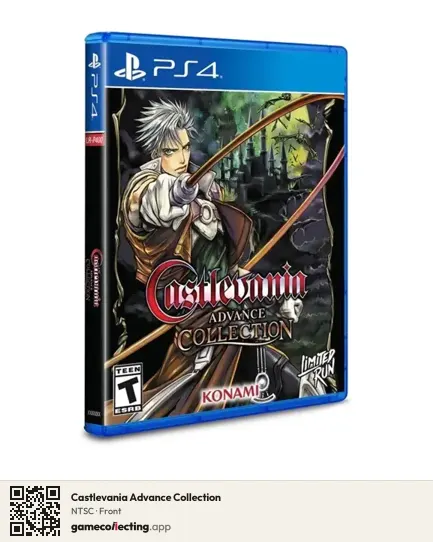 Castlevania Advance Collection PlayStation 4, NTSC box front