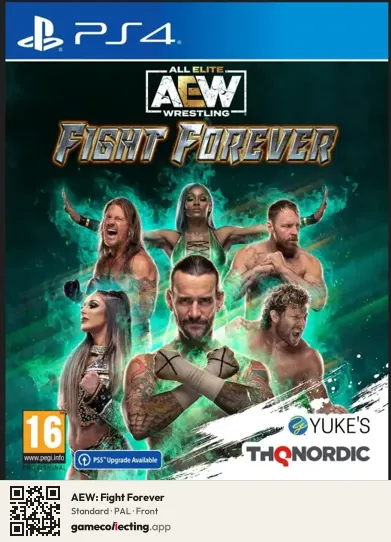 AEW: Fight Forever PlayStation 4, PAL box front