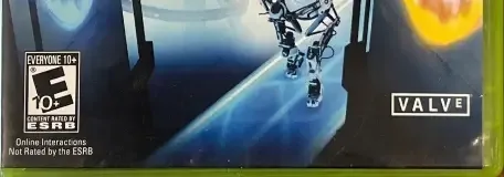 Portal 2, the ESRB box on its front