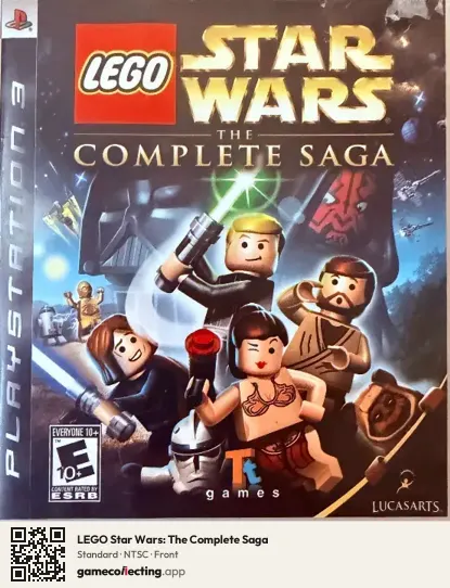LEGO Star Wars: The Complete Saga PlayStation 3, NTSC box front