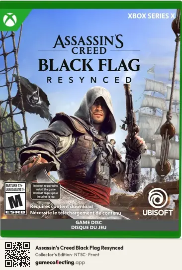 Assassin's Creed Black Flag Resynced Xbox Series X, NTSC box front