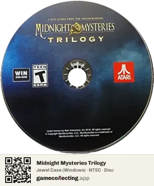 Midnight Mysteries Trilogy Computer, NTSC disc
