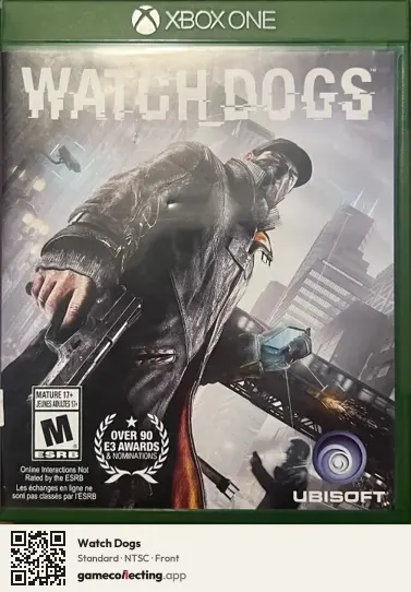 Watch Dogs Xbox One, NTSC box front