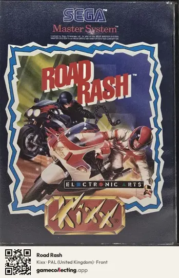 Road Rash Sega Master System, United Kingdom box front