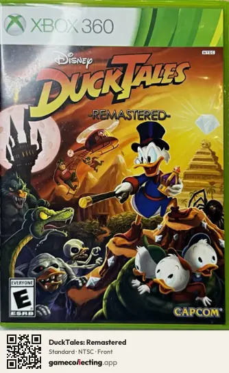 DuckTales: Remastered Xbox 360, NTSC box front