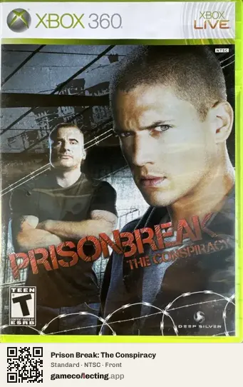 Prison Break: The Conspiracy Xbox 360, NTSC box front