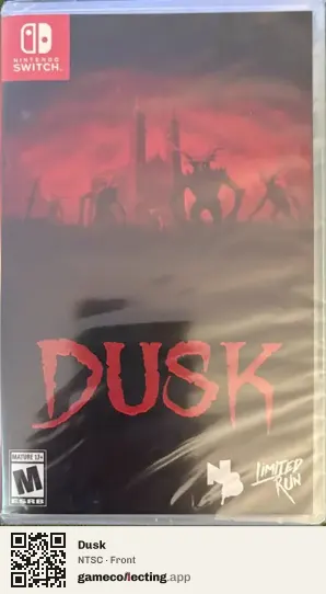 Dusk Nintendo Switch, NTSC box front