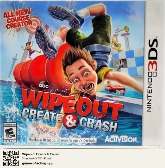 Wipeout: Create & Crash Nintendo 3DS, NTSC box front