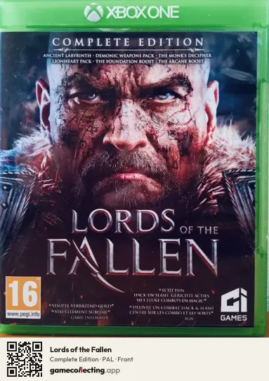 Lords of the Fallen Xbox One, PAL box front