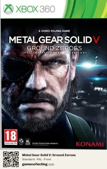 Metal Gear Solid V: Ground Zeroes Xbox 360, PAL box front