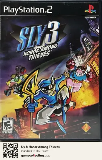 Sly 3: Honor Among Thieves PlayStation 2, NTSC box front
