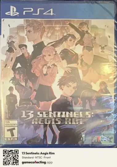 13 Sentinels: Aegis Rim PlayStation 4, NTSC box front
