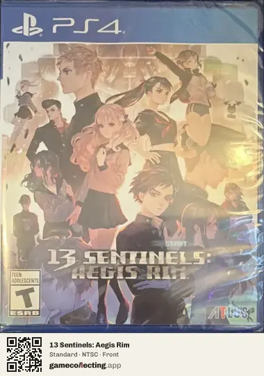 13 Sentinels: Aegis Rim PlayStation 4, NTSC box front
