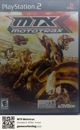 MTX Mototrax PlayStation 2, NTSC box front