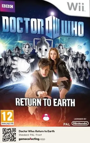 Doctor Who: Return to Earth Nintendo Wii, PAL box front