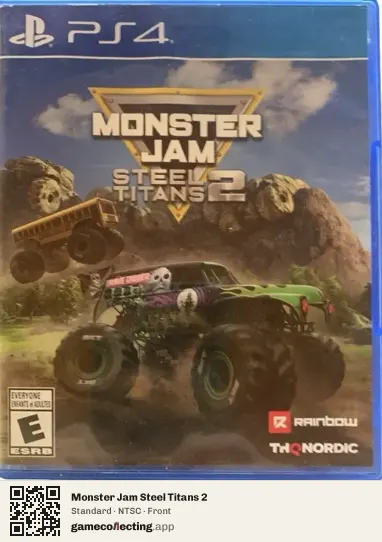 Monster Jam Steel Titans 2 PlayStation 4, NTSC box front