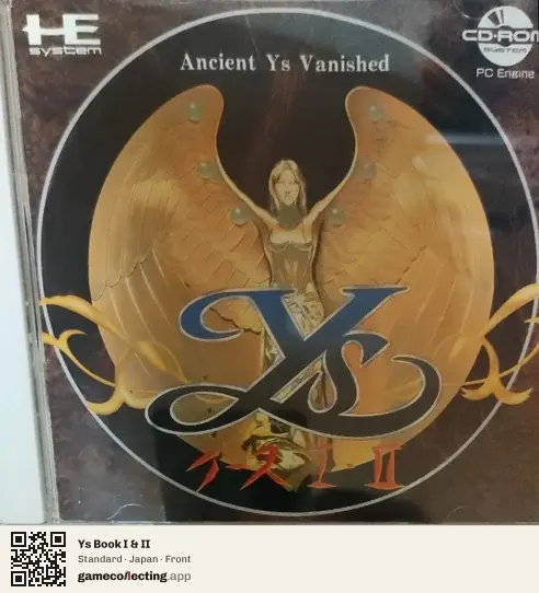 Ys Book I & II TurboGrafx-CD, Japan box front