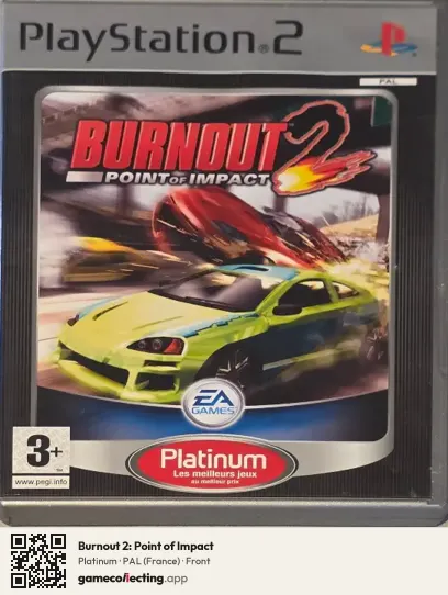Burnout 2: Point of Impact PlayStation 2, France box front