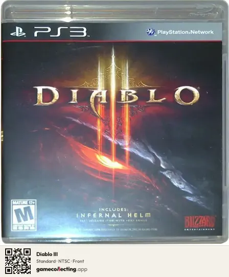 Diablo III PlayStation 3, NTSC box front