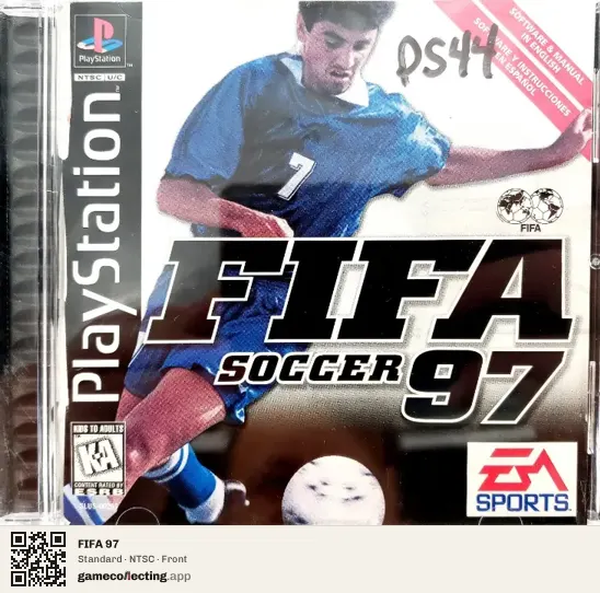 FIFA 97 PlayStation, NTSC box front