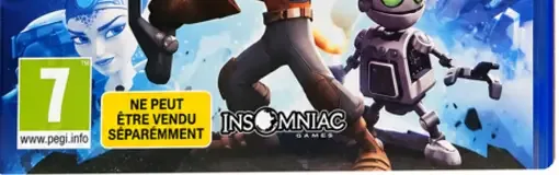 Ratchet & Clank, the PEGI square on its front