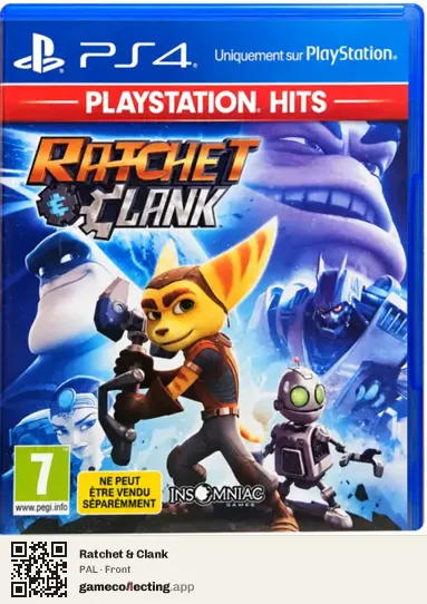Ratchet & Clank PlayStation 4, PAL box front