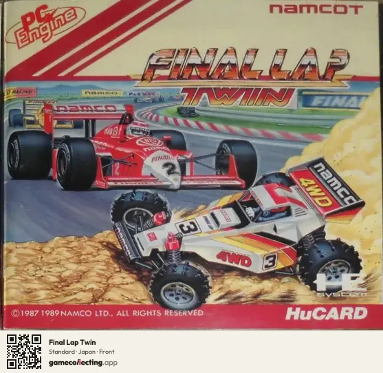 Final Lap Twin TurboGrafx-16, Japan box front