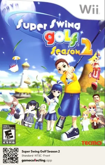 Super Swing Golf Season 2 Nintendo Wii, NTSC box front