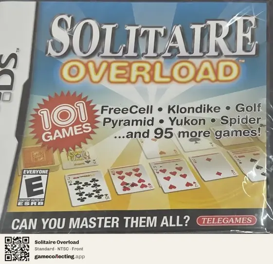 Solitaire Overload Nintendo DS, NTSC box front