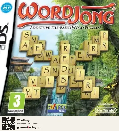 WordJong Nintendo DS, PAL box front