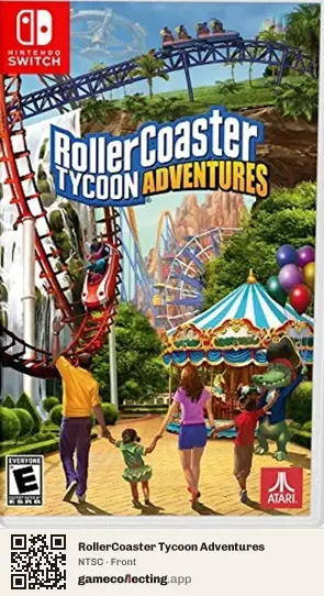 RollerCoaster Tycoon Adventures Nintendo Switch, NTSC box front