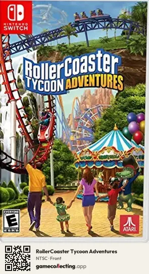 RollerCoaster Tycoon Adventures Nintendo Switch, NTSC box front