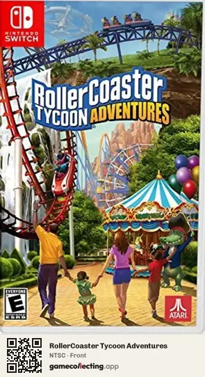 RollerCoaster Tycoon Adventures Nintendo Switch, NTSC box front