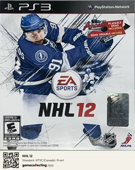 NHL 12 PlayStation 3, Canada box front