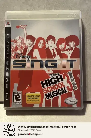 Disney Sing It: High School Musical 3: Senior Year PlayStation 3, NTSC box front